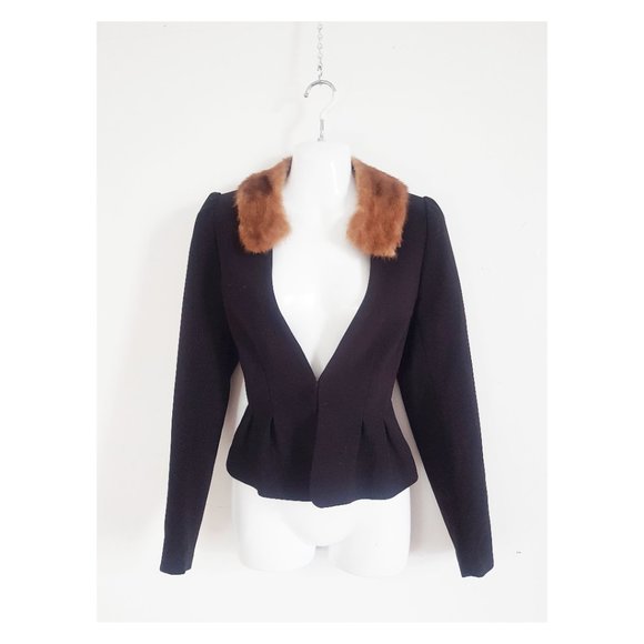 1960s Vintage Brown Mink Collar, Honey Brown Mink Fur Scarf - Picture 8 of 8